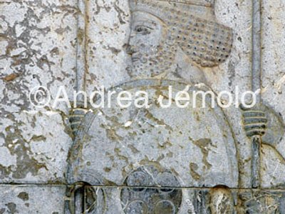 Apadana - Sala delle udienze - scala di accesso Guerrieri medi e persiani | Andrea Jemolo