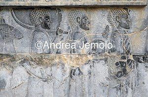 Apadana - Sala delle udienze - scala di accesso Etiopi - particolare | Andrea Jemolo