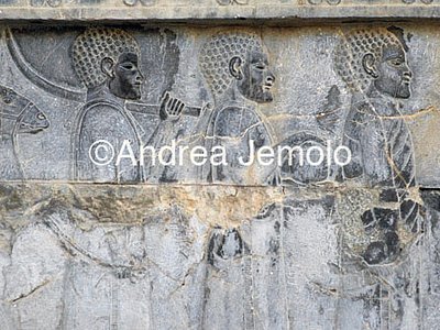 Apadana - Sala delle udienze - scala di accesso Etiopi - particolare | Andrea Jemolo