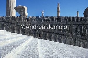 Apadana - Sala delle udienze - scala settentrionale visione d'insieme | Andrea Jemolo