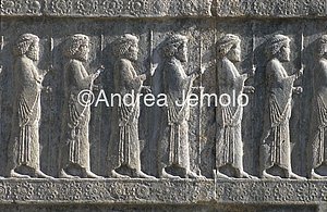 Apadana - Sala delle udienze - scala settentrionale Dignitari medi | Andrea Jemolo