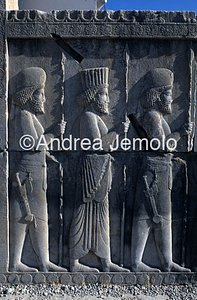 Apadana - Sala delle udienze - scala settentrionale Guerrieri persiani e medi | Andrea Jemolo