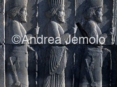 Apadana - Sala delle udienze - scala settentrionale Guerrieri persiani e medi | Andrea Jemolo