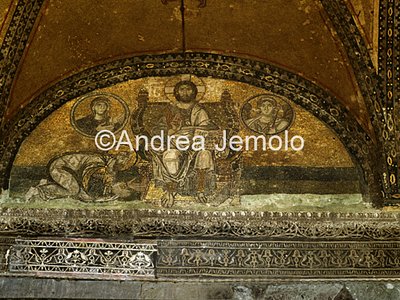Ayasofya - Hagia Sofia Christ - Mosaic - lunette in the narthex | Andrea Jemolo