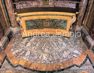 Chiesa di San Girolamo della Carità Cappella Antamoro - Altare dall' alto | Andrea Jemolo