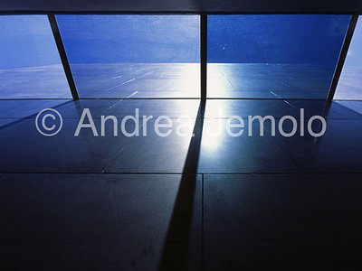 The Shrine of the Book Glass door and black Wall | Andrea Jemolo