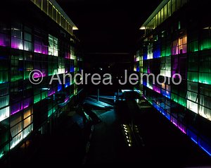 Radisson SAS Hotel Interior court at night | Andrea Jemolo
