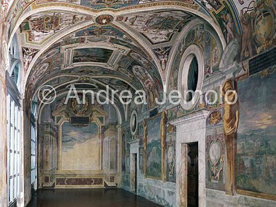 Villa Lante Palazzina Gambara - Affresco col borgo di Bagnaia | Andrea Jemolo