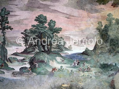 Villa Lante Affresco con scene di caccia | Andrea Jemolo