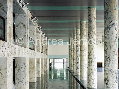 EUR - Palazzo dei Congressi Corridoio tra vestibolo e sala dei Ricevimenti | Andrea Jemolo
