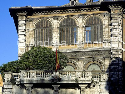 Borghese palace Loggia toward by Ripetta streeet | Andrea Jemolo