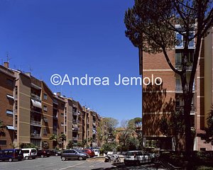 Quartiere INA casa Torre Spaccata Cortile | Andrea Jemolo