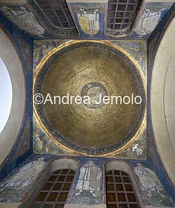 St. Ambrogio Shrine of St. Victor in the golden sky | Andrea Jemolo