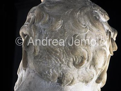 San Pietro in Vincoli Mausoleum of Giulio II - Moses - behind head | Andrea Jemolo