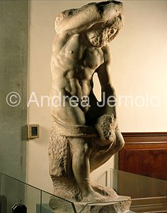 Galleria dell'Accademia Prigione con la barba - lato destro | Andrea Jemolo
