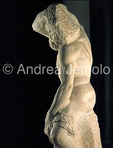 Galleria dell'Accademia Prigione con la barba - lato sinistro | Andrea Jemolo
