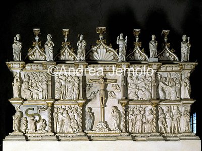 St. Eustorgio Ancona della Passione - Marble polytych | Andrea Jemolo
