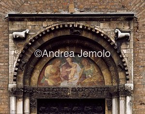 Chiesa di San Celso Architrave con storie di San Nazario e San Celso | Andrea Jemolo