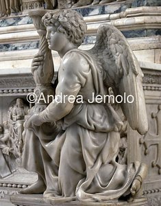 Chiesa di San Domenico Angelo reggicandelabro - Marmo | Andrea Jemolo