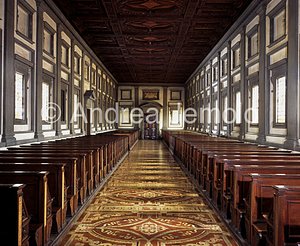Biblioteca Medicea Laurenziana Sala lettura - visione d'insieme | Andrea Jemolo