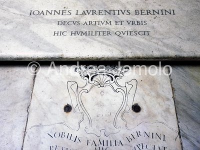 Basilica di Maria Maggiore Lastra sepolcrale famiglia Bernini | Andrea Jemolo
