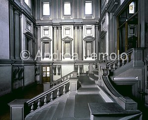 Laurentian Library Vestibule - staircase and east side | Andrea Jemolo
