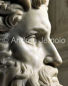 San Pietro in Vincoli Mausoleum of Giulio II - Moses - profile | Andrea Jemolo