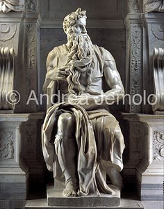 Chiesa di San Pietro in Vincoli Mausoleo di Giulio II - Mosè - intero frontale | Andrea Jemolo