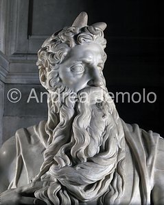 Chiesa di San Pietro in Vincoli Mausoleo di Giulio II - Mosè – volto | Andrea Jemolo
