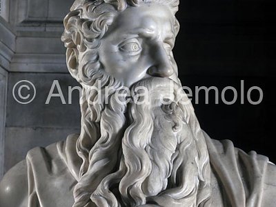 San Pietro in Vincoli Mausoleum of Giulio II - Moses - face | Andrea Jemolo