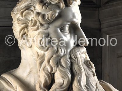 San Pietro in Vincoli Mausoleum of Giulio II - Moses - right side face | Andrea Jemolo