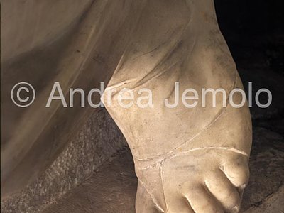 San Pietro in Vincoli Mausoleum of Giulio II - Moses - left foot | Andrea Jemolo