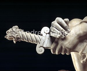 Altemps palace Restoration Ares Ludovisi - Achilles and Thetis - hilt of the sword
 | Andrea Jemolo