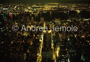 Manhattan Nightime from Above | Andrea Jemolo