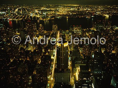 Manhattan Nightime from Above | Andrea Jemolo