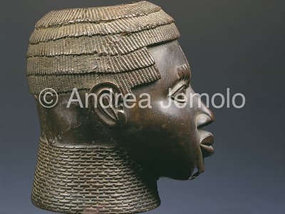 Nigerian National Museum Testa commemorativa di Oba - Particolare - bronzo - Benin | Andrea Jemolo