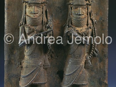 Nigerian National Museum Placca con musicanti di corte - bronzo  | Andrea Jemolo
