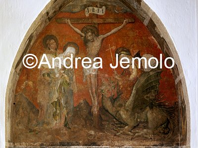 Cathedral Chapel of the Avesnes - Crocifixion - fresco | Andrea Jemolo