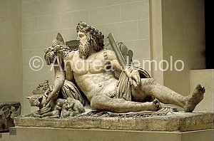 Louvre Museum Statue of the Tiber - central | Andrea Jemolo