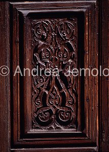Martorana - Church of St. Mary of the Admiral Door wooden fatimide - Detail | Andrea Jemolo