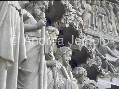 Notre Dame Portal Universal Judgment - Apostles - detail | Andrea Jemolo
