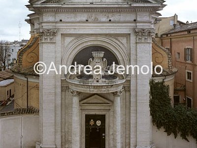St. Andrea al Quirinale Facade from above | Andrea Jemolo
