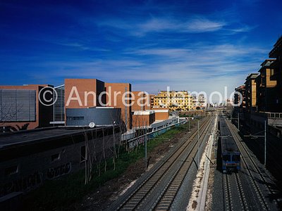 Rettorato della Università di Roma Tre Insieme del complesso con ferrovia | Andrea Jemolo