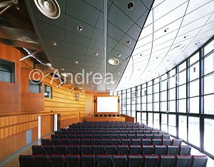 Press center of agenzia per il Giubileo Ovoidal room from the entrance | Andrea Jemolo