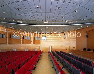 Press center of agenzia per il Giubileo Ovoidal room side vision | Andrea Jemolo