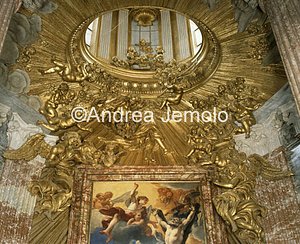 Chiesa di Sant'Andrea al Quirinale Raggiera con angeli e cherubini | Andrea Jemolo