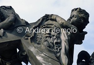 Charles Bridge Statue of the Madonna attending to St. Bernard - Detail | Andrea Jemolo