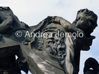 Charles Bridge Statue of the Madonna attending to St. Bernard - Detail | Andrea Jemolo