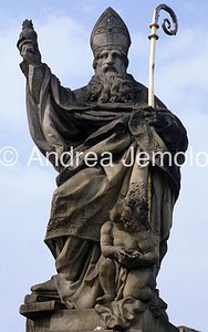 Charles Bridge Statue of Saint Augustinus | Andrea Jemolo