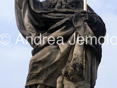 Charles Bridge Statue of Saint Augustinus | Andrea Jemolo